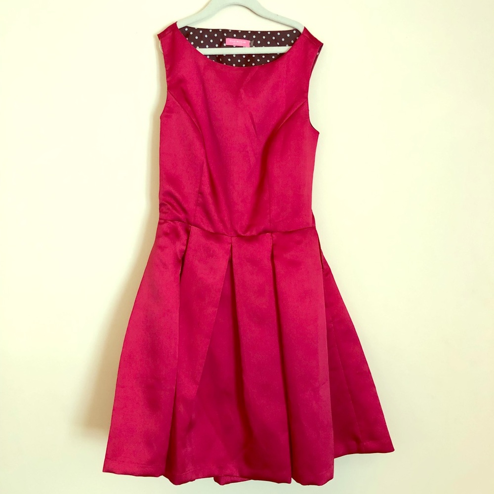 Isaac Mizrahi New York Red Dress w/ Pockets 👗👠
